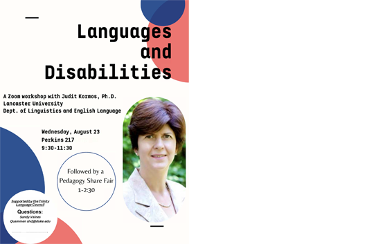 Zoom workshop Languages and Disabilities